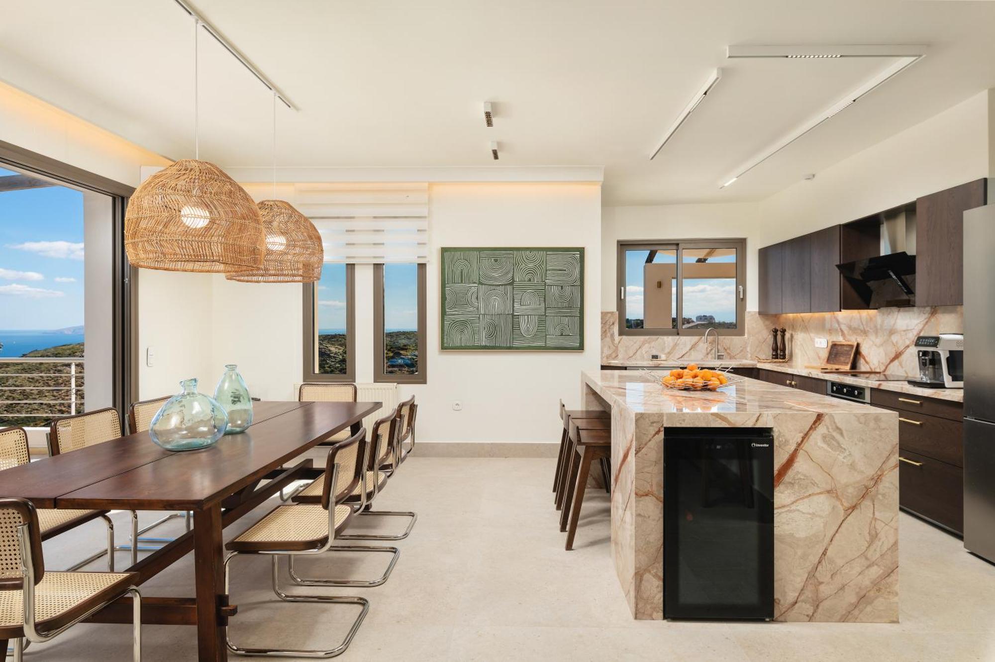 Minimalist Mediterranean Blue Key Villa With Sea View & Infinity Heated Pool Αγία Πελαγία  Εξωτερικό φωτογραφία