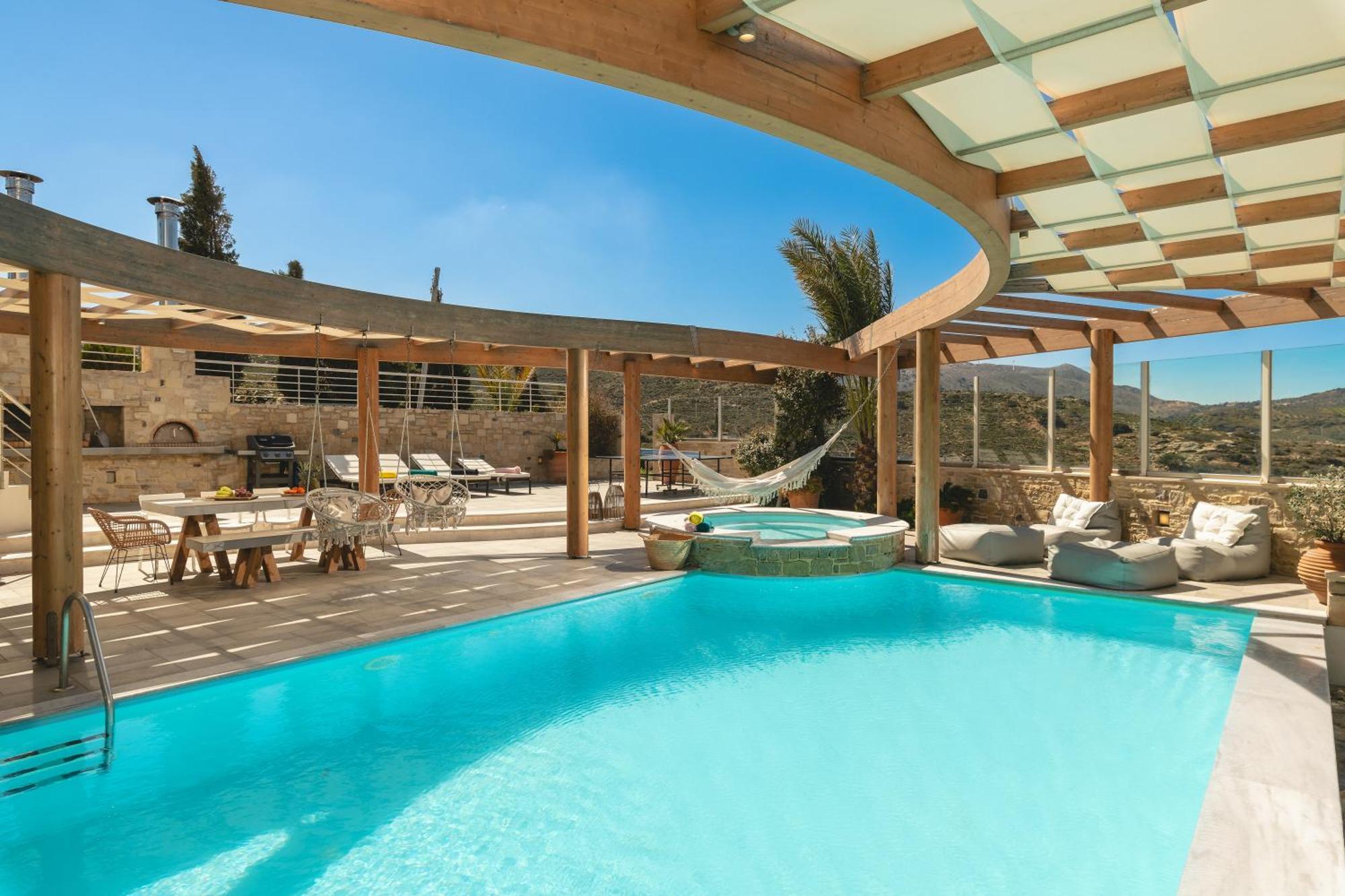 Minimalist Mediterranean Blue Key Villa With Sea View & Infinity Heated Pool Αγία Πελαγία  Εξωτερικό φωτογραφία